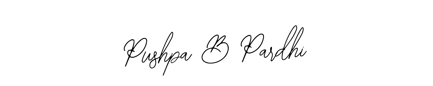 Make a beautiful signature design for name Pushpa B Pardhi. Use this online signature maker to create a handwritten signature for free. Pushpa B Pardhi signature style 12 images and pictures png