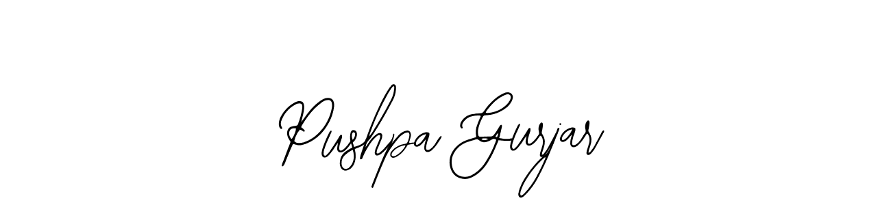 Also we have Pushpa Gurjar name is the best signature style. Create professional handwritten signature collection using Bearetta-2O07w autograph style. Pushpa Gurjar signature style 12 images and pictures png