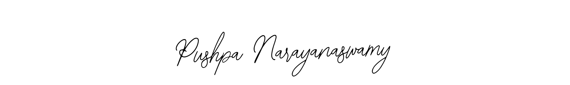 Pushpa Narayanaswamy stylish signature style. Best Handwritten Sign (Bearetta-2O07w) for my name. Handwritten Signature Collection Ideas for my name Pushpa Narayanaswamy. Pushpa Narayanaswamy signature style 12 images and pictures png