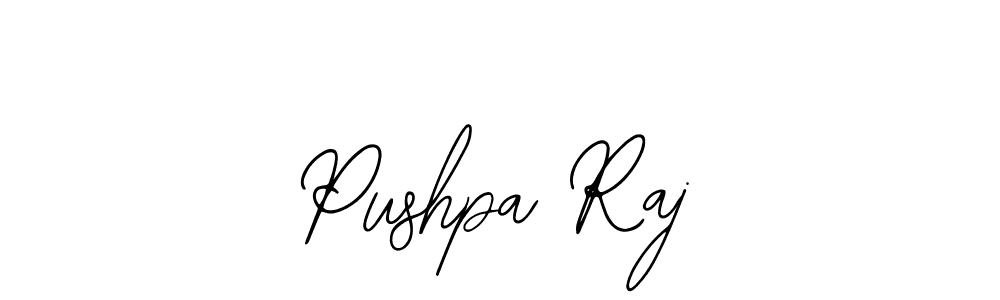 Use a signature maker to create a handwritten signature online. With this signature software, you can design (Bearetta-2O07w) your own signature for name Pushpa Raj. Pushpa Raj signature style 12 images and pictures png