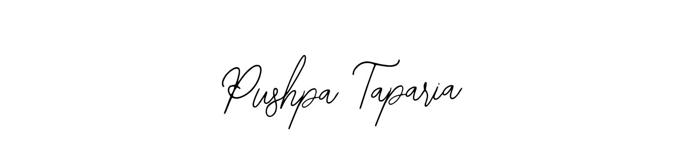 Make a beautiful signature design for name Pushpa Taparia. With this signature (Bearetta-2O07w) style, you can create a handwritten signature for free. Pushpa Taparia signature style 12 images and pictures png