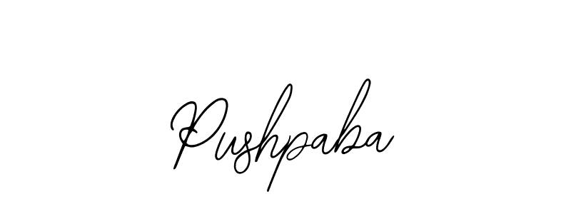 Make a beautiful signature design for name Pushpaba. With this signature (Bearetta-2O07w) style, you can create a handwritten signature for free. Pushpaba signature style 12 images and pictures png