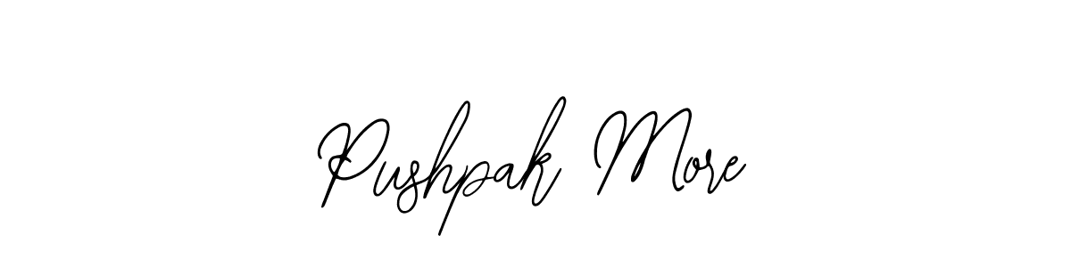 Use a signature maker to create a handwritten signature online. With this signature software, you can design (Bearetta-2O07w) your own signature for name Pushpak More. Pushpak More signature style 12 images and pictures png