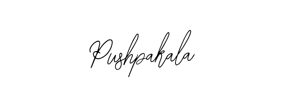 The best way (Bearetta-2O07w) to make a short signature is to pick only two or three words in your name. The name Pushpakala include a total of six letters. For converting this name. Pushpakala signature style 12 images and pictures png