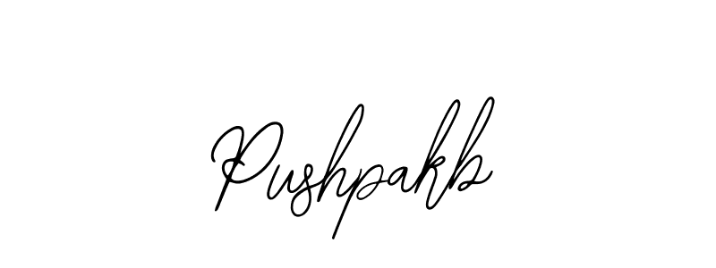Pushpakb stylish signature style. Best Handwritten Sign (Bearetta-2O07w) for my name. Handwritten Signature Collection Ideas for my name Pushpakb. Pushpakb signature style 12 images and pictures png