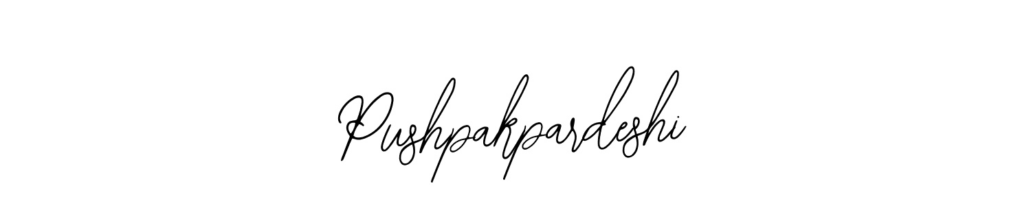 Pushpakpardeshi stylish signature style. Best Handwritten Sign (Bearetta-2O07w) for my name. Handwritten Signature Collection Ideas for my name Pushpakpardeshi. Pushpakpardeshi signature style 12 images and pictures png