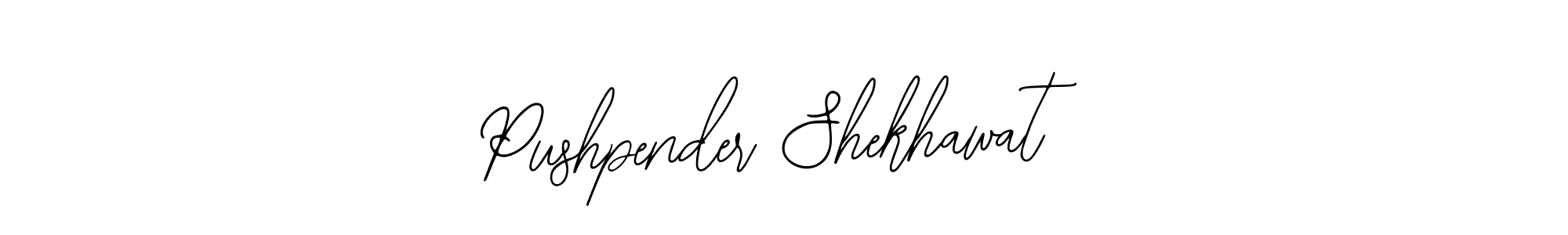 How to make Pushpender Shekhawat name signature. Use Bearetta-2O07w style for creating short signs online. This is the latest handwritten sign. Pushpender Shekhawat signature style 12 images and pictures png
