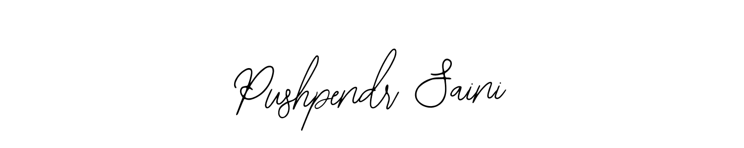 This is the best signature style for the Pushpendr Saini name. Also you like these signature font (Bearetta-2O07w). Mix name signature. Pushpendr Saini signature style 12 images and pictures png