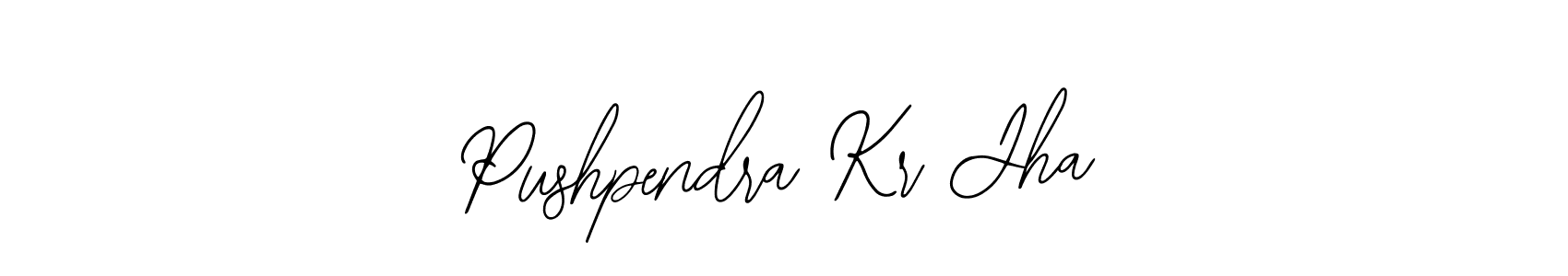 Create a beautiful signature design for name Pushpendra Kr Jha. With this signature (Bearetta-2O07w) fonts, you can make a handwritten signature for free. Pushpendra Kr Jha signature style 12 images and pictures png