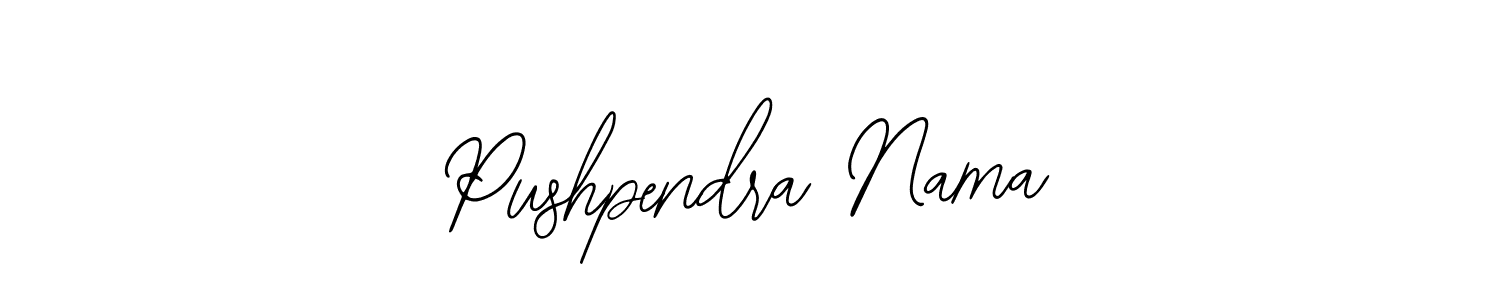 How to Draw Pushpendra Nama signature style? Bearetta-2O07w is a latest design signature styles for name Pushpendra Nama. Pushpendra Nama signature style 12 images and pictures png