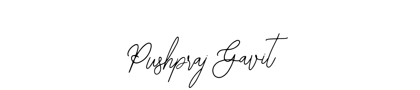 How to make Pushpraj Gavit name signature. Use Bearetta-2O07w style for creating short signs online. This is the latest handwritten sign. Pushpraj Gavit signature style 12 images and pictures png