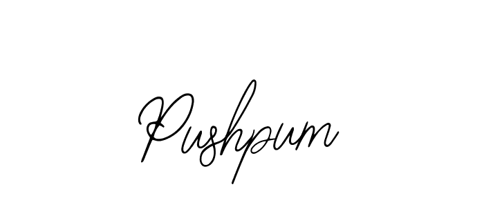 Pushpum stylish signature style. Best Handwritten Sign (Bearetta-2O07w) for my name. Handwritten Signature Collection Ideas for my name Pushpum. Pushpum signature style 12 images and pictures png