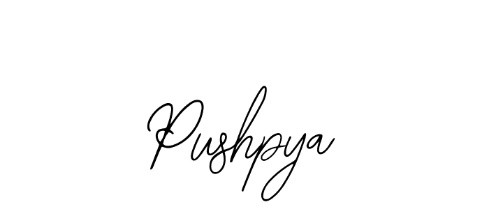 Design your own signature with our free online signature maker. With this signature software, you can create a handwritten (Bearetta-2O07w) signature for name Pushpya. Pushpya signature style 12 images and pictures png