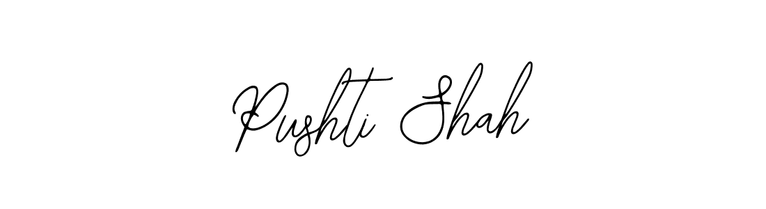 This is the best signature style for the Pushti Shah name. Also you like these signature font (Bearetta-2O07w). Mix name signature. Pushti Shah signature style 12 images and pictures png