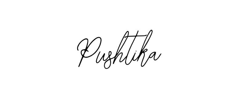 How to make Pushtika name signature. Use Bearetta-2O07w style for creating short signs online. This is the latest handwritten sign. Pushtika signature style 12 images and pictures png