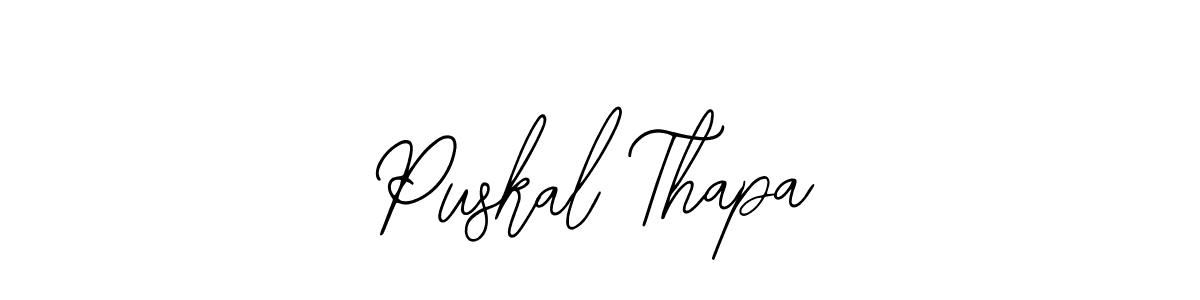 Design your own signature with our free online signature maker. With this signature software, you can create a handwritten (Bearetta-2O07w) signature for name Puskal Thapa. Puskal Thapa signature style 12 images and pictures png