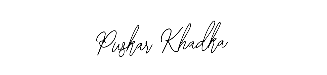 The best way (Bearetta-2O07w) to make a short signature is to pick only two or three words in your name. The name Puskar Khadka include a total of six letters. For converting this name. Puskar Khadka signature style 12 images and pictures png