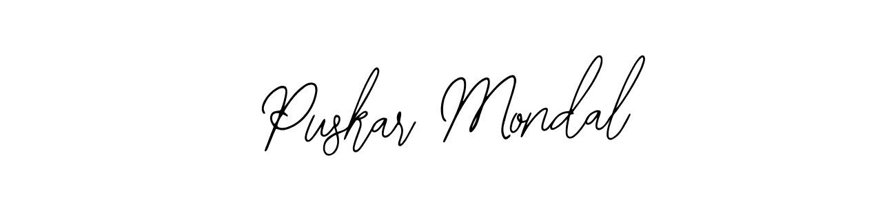 How to Draw Puskar Mondal signature style? Bearetta-2O07w is a latest design signature styles for name Puskar Mondal. Puskar Mondal signature style 12 images and pictures png