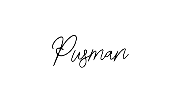 Use a signature maker to create a handwritten signature online. With this signature software, you can design (Bearetta-2O07w) your own signature for name Pusman. Pusman signature style 12 images and pictures png