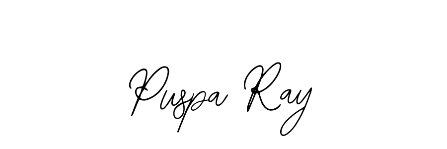 Similarly Bearetta-2O07w is the best handwritten signature design. Signature creator online .You can use it as an online autograph creator for name Puspa Ray. Puspa Ray signature style 12 images and pictures png