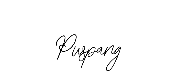 Make a beautiful signature design for name Puspang. With this signature (Bearetta-2O07w) style, you can create a handwritten signature for free. Puspang signature style 12 images and pictures png