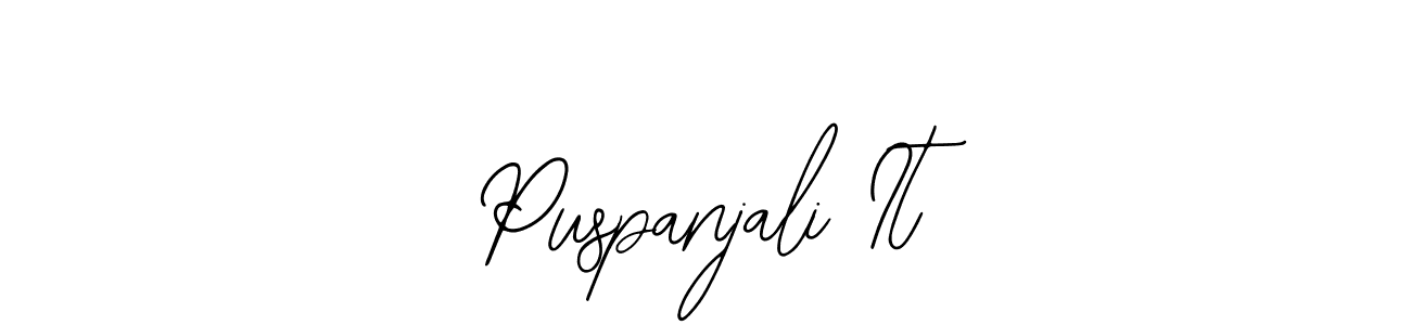 Once you've used our free online signature maker to create your best signature Bearetta-2O07w style, it's time to enjoy all of the benefits that Puspanjali It name signing documents. Puspanjali It signature style 12 images and pictures png