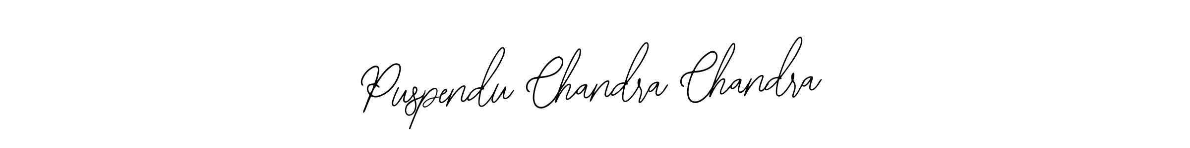 Design your own signature with our free online signature maker. With this signature software, you can create a handwritten (Bearetta-2O07w) signature for name Puspendu Chandra Chandra. Puspendu Chandra Chandra signature style 12 images and pictures png