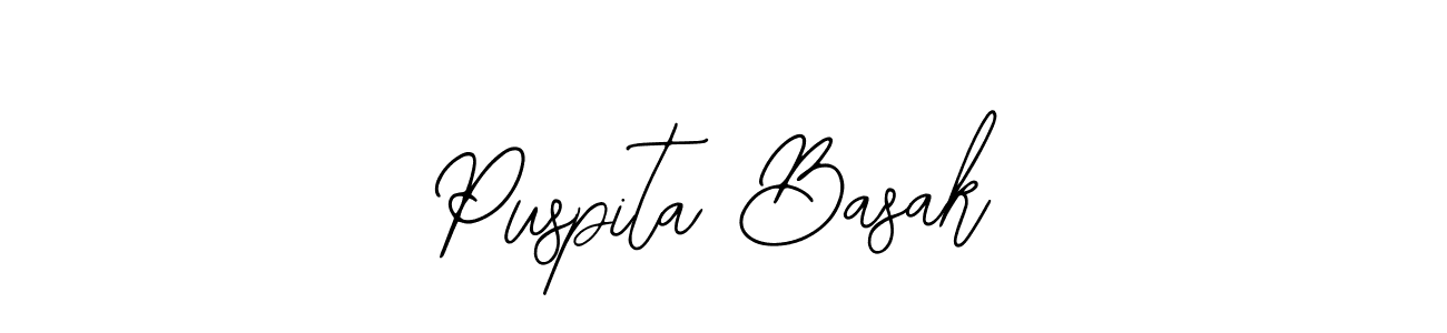 Puspita Basak stylish signature style. Best Handwritten Sign (Bearetta-2O07w) for my name. Handwritten Signature Collection Ideas for my name Puspita Basak. Puspita Basak signature style 12 images and pictures png