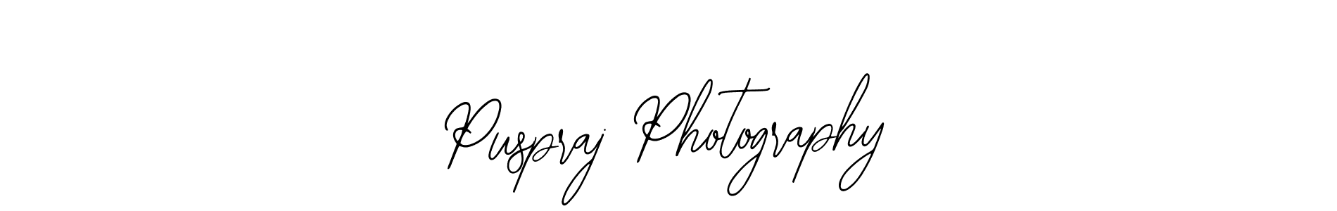 How to make Puspraj Photography name signature. Use Bearetta-2O07w style for creating short signs online. This is the latest handwritten sign. Puspraj Photography signature style 12 images and pictures png