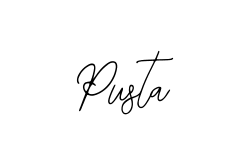 if you are searching for the best signature style for your name Pusta. so please give up your signature search. here we have designed multiple signature styles  using Bearetta-2O07w. Pusta signature style 12 images and pictures png
