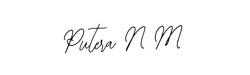 It looks lik you need a new signature style for name Putera N M. Design unique handwritten (Bearetta-2O07w) signature with our free signature maker in just a few clicks. Putera N M signature style 12 images and pictures png