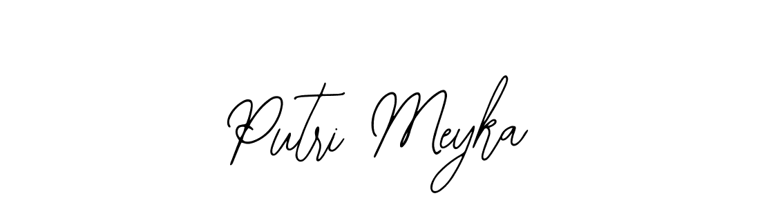 Use a signature maker to create a handwritten signature online. With this signature software, you can design (Bearetta-2O07w) your own signature for name Putri Meyka. Putri Meyka signature style 12 images and pictures png