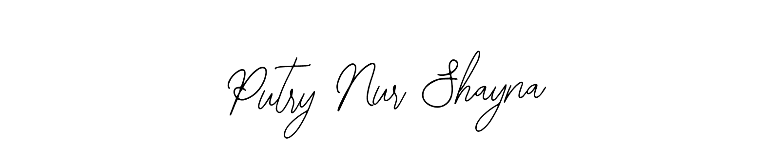 Create a beautiful signature design for name Putry Nur Shayna. With this signature (Bearetta-2O07w) fonts, you can make a handwritten signature for free. Putry Nur Shayna signature style 12 images and pictures png