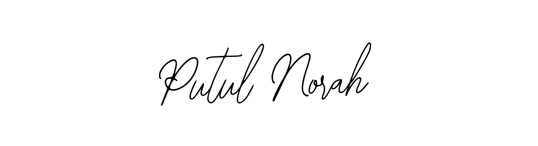 How to make Putul Norah name signature. Use Bearetta-2O07w style for creating short signs online. This is the latest handwritten sign. Putul Norah signature style 12 images and pictures png