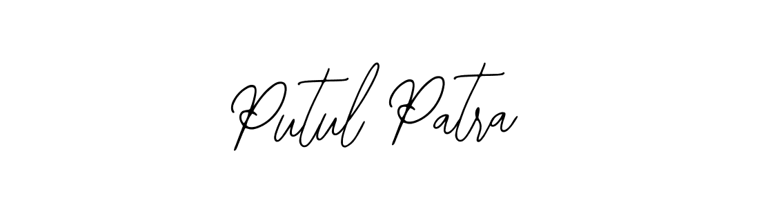 How to make Putul Patra name signature. Use Bearetta-2O07w style for creating short signs online. This is the latest handwritten sign. Putul Patra signature style 12 images and pictures png