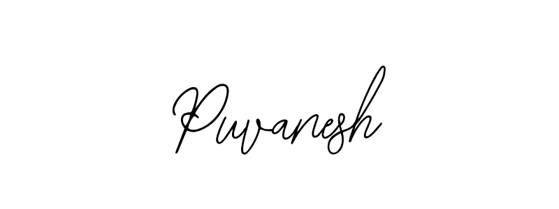 How to make Puvanesh name signature. Use Bearetta-2O07w style for creating short signs online. This is the latest handwritten sign. Puvanesh signature style 12 images and pictures png