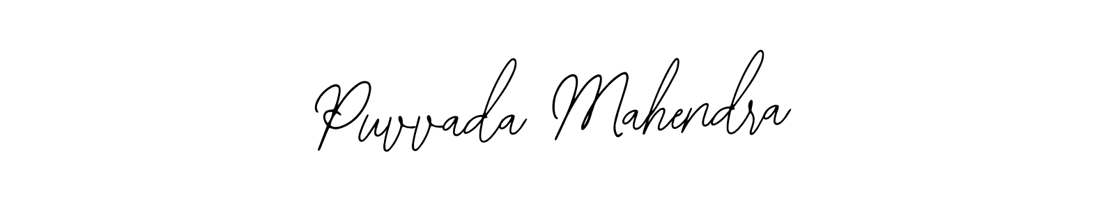 The best way (Bearetta-2O07w) to make a short signature is to pick only two or three words in your name. The name Puvvada Mahendra include a total of six letters. For converting this name. Puvvada Mahendra signature style 12 images and pictures png