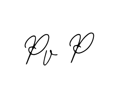 Design your own signature with our free online signature maker. With this signature software, you can create a handwritten (Bearetta-2O07w) signature for name Pv P. Pv P signature style 12 images and pictures png
