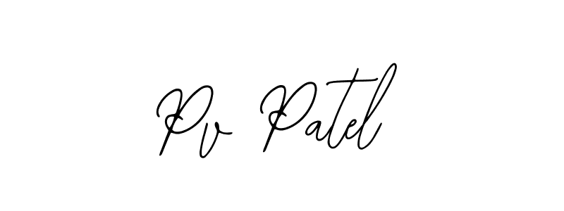 Bearetta-2O07w is a professional signature style that is perfect for those who want to add a touch of class to their signature. It is also a great choice for those who want to make their signature more unique. Get Pv Patel name to fancy signature for free. Pv Patel signature style 12 images and pictures png