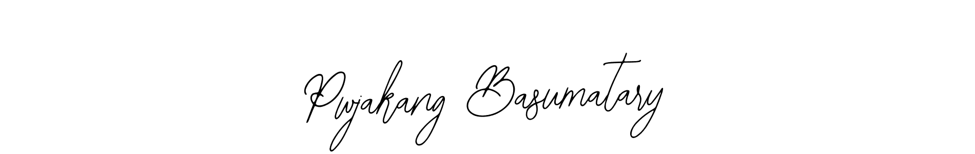 Design your own signature with our free online signature maker. With this signature software, you can create a handwritten (Bearetta-2O07w) signature for name Pwjakang Basumatary. Pwjakang Basumatary signature style 12 images and pictures png