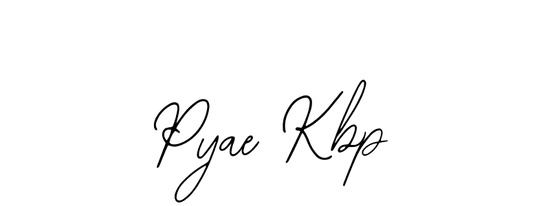 Make a beautiful signature design for name Pyae Kbp. Use this online signature maker to create a handwritten signature for free. Pyae Kbp signature style 12 images and pictures png