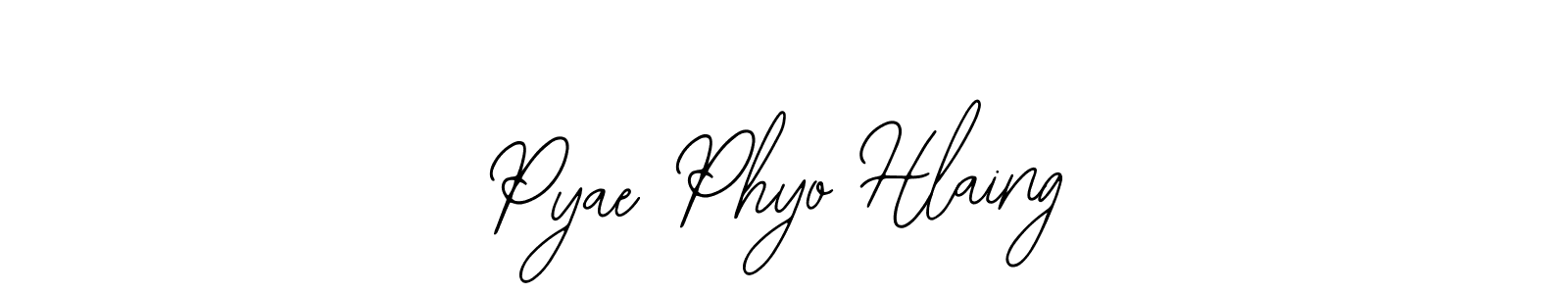 Bearetta-2O07w is a professional signature style that is perfect for those who want to add a touch of class to their signature. It is also a great choice for those who want to make their signature more unique. Get Pyae Phyo Hlaing name to fancy signature for free. Pyae Phyo Hlaing signature style 12 images and pictures png