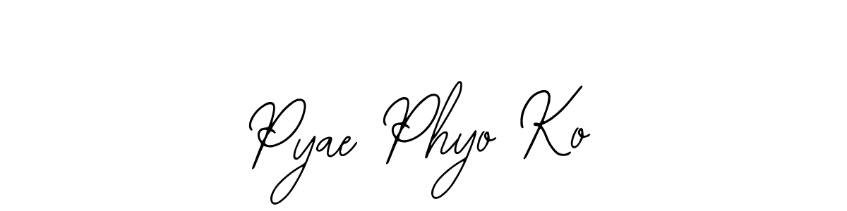 Design your own signature with our free online signature maker. With this signature software, you can create a handwritten (Bearetta-2O07w) signature for name Pyae Phyo Ko. Pyae Phyo Ko signature style 12 images and pictures png