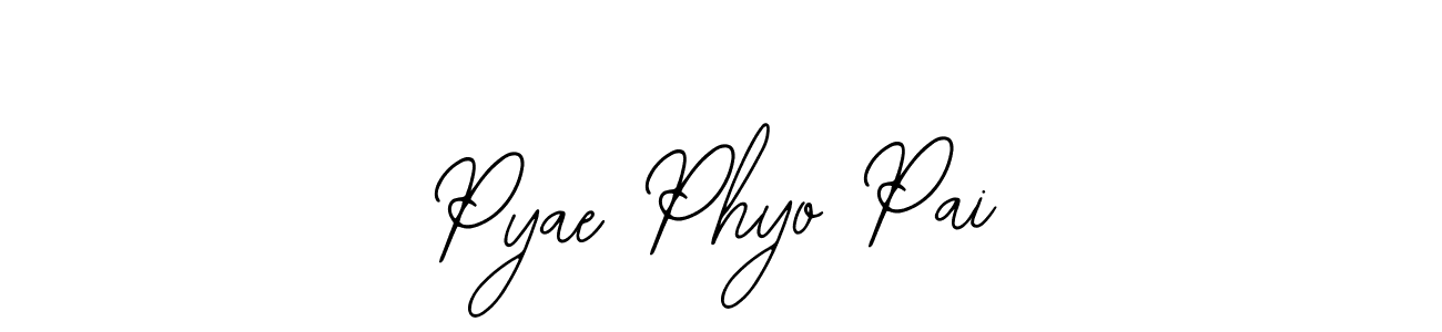 Make a short Pyae Phyo Pai signature style. Manage your documents anywhere anytime using Bearetta-2O07w. Create and add eSignatures, submit forms, share and send files easily. Pyae Phyo Pai signature style 12 images and pictures png