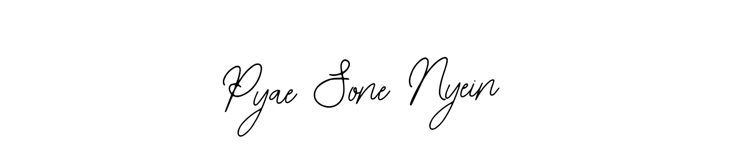 Design your own signature with our free online signature maker. With this signature software, you can create a handwritten (Bearetta-2O07w) signature for name Pyae Sone Nyein. Pyae Sone Nyein signature style 12 images and pictures png