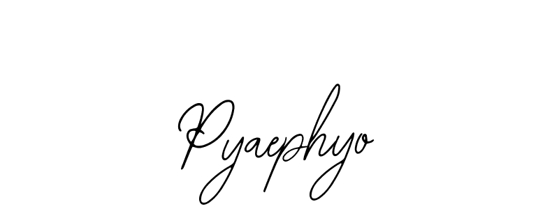 Pyaephyo stylish signature style. Best Handwritten Sign (Bearetta-2O07w) for my name. Handwritten Signature Collection Ideas for my name Pyaephyo. Pyaephyo signature style 12 images and pictures png