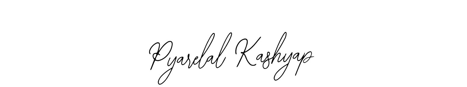 How to make Pyarelal Kashyap signature? Bearetta-2O07w is a professional autograph style. Create handwritten signature for Pyarelal Kashyap name. Pyarelal Kashyap signature style 12 images and pictures png