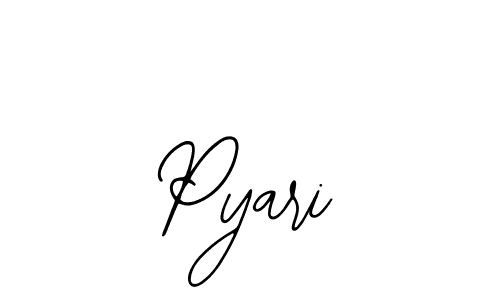Use a signature maker to create a handwritten signature online. With this signature software, you can design (Bearetta-2O07w) your own signature for name Pyari. Pyari signature style 12 images and pictures png