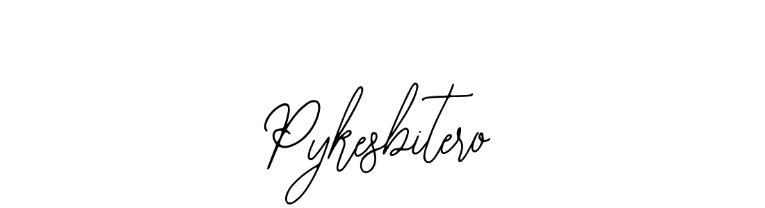 Create a beautiful signature design for name Pykesbitero. With this signature (Bearetta-2O07w) fonts, you can make a handwritten signature for free. Pykesbitero signature style 12 images and pictures png