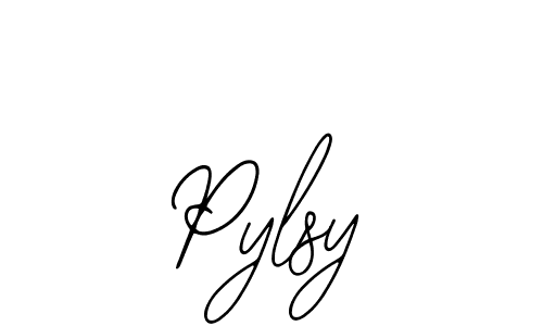 Pylsy stylish signature style. Best Handwritten Sign (Bearetta-2O07w) for my name. Handwritten Signature Collection Ideas for my name Pylsy. Pylsy signature style 12 images and pictures png